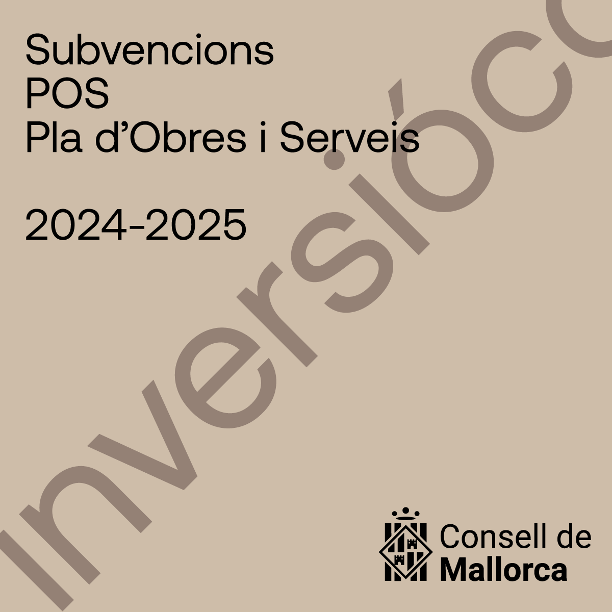 L'Ajuntament rep ajuts econòmics del Consell de Mallorca. Subvencions pluriennals 2024-2025