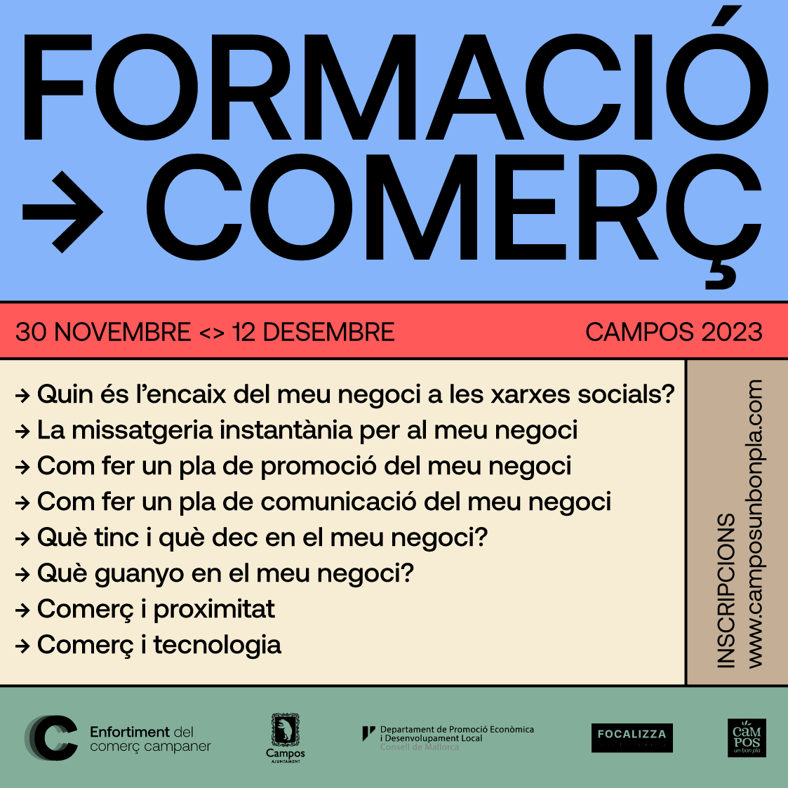 formacio comerç campos 2023