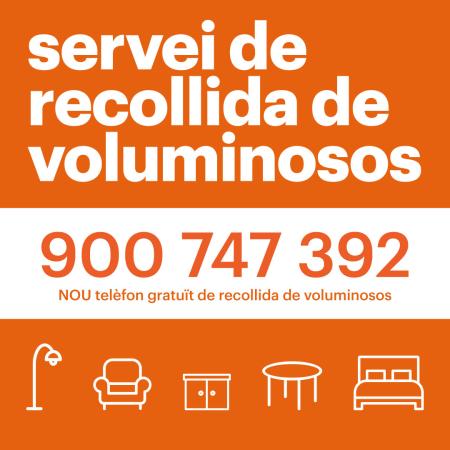 NOU telèfon gratuït de recollida de voluminosos | Campos+net!