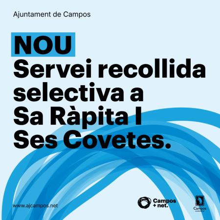 Nou Servei de recollida selectiva porta a porta a Sa Ràpita i a Ses Covetes