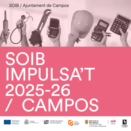 LʼAjuntament de Campos contracta set persones amb el programa SOIB ImpulsaʼT 2025-2026.