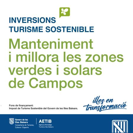 Campos manté i millora les zones verdes i solars del terme municipal